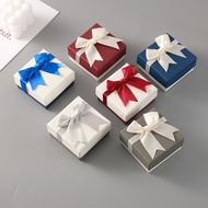 Square Earrings Necklace Bow Packaging Box Jewelry Storage Box Ring Box Bow Packaging Box