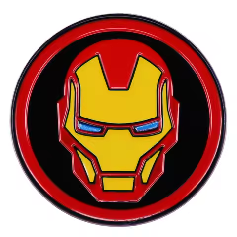 Iron-Man Badge Mask Brooch Sci-Fi Movie Fans Accessories