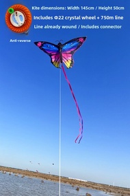 Dynamic Butterfly Kite High-End 3D Simulation Long-Tail Butterfly Easy to Fly in Light Breeze 2024 N