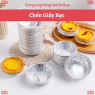 Set of 100 Foil Cup Holders for Oyster Grilled Tarts 7.2cm