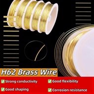 Brass Wire Brass Thread H62 Copper Wire Brass Rod Bare Wire Copper Wire for DIY Handmade Weaving Sol