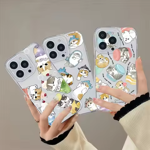 Cute M-Mofusands Cat Case For Infinix Zero 30 4G 5G 2023 20 ITEL S23 A70 Hot 10i 12 Play 10S 8 9 TEC