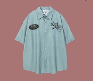 เสื้อ Oversize สไตล์ Rococo Old School เสื้อเชิ้ตไตล์เกาหลี Freesize แขนสั้น สุดเท่ ใส่สบาย