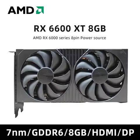AMD Radeon RX6600 RX 6600 XT 8GB GDDR6 Video Graphics Card M54246-002 Gaming Graphics Card