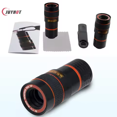 8X Long Focus Mobile Phone Lens 8x HD Zoom Monocular Phone Camera Len External Clip Cellphone Telesc