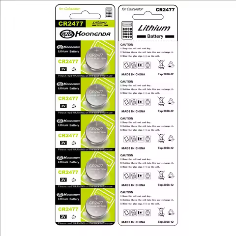 2-20PCS CR2477 3V Button Lithium Battery for Car Remote Control Motherboard Watch DL2477 ECR2477, KC