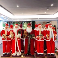 Santa Claus is 1.8m tall and blows, plays the guitar, and has swaying music (Changvali)