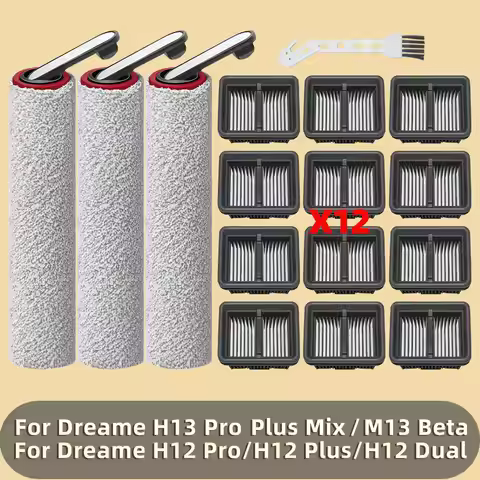 Soft Roller Brush Filter Fit For Dreame H13 Pro Plus Mix / M13 Beta, Dreame H12 Pro / H12 Plus / H12