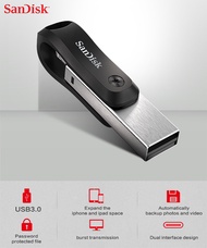 Pendrive Sandisk Ixpand Flash Drive Go USB 3.0 Stick With Lightning 128GB 64GB 256GB Pen Drive Ixpand และคอมพิวเตอร์