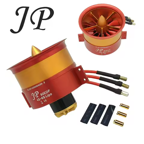 JP Metal Ducted 70mm Fan EDF Set Parts 12 Blade 4s-6s Lipo Motor Electric for RC Fixed-wing Multirot