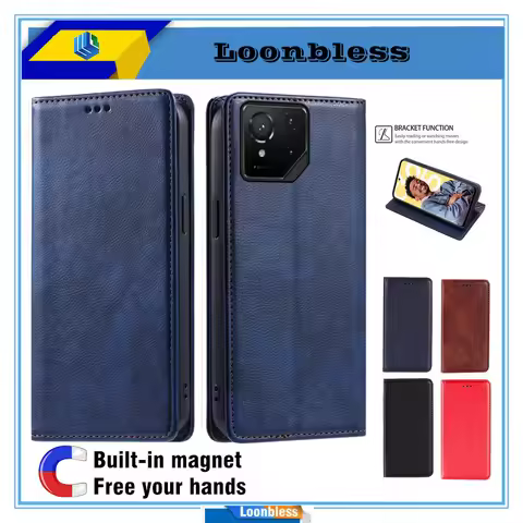 For Asus ROG Phone 9 Case Asus ROG Phone 9 Pro Cover Flip Leather Phone Shell Book Etui Wallet Asus 