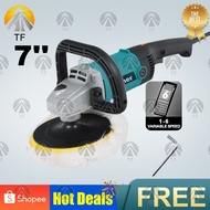 9227CB Polishing Machine 1200W Electric Car Buffing Waxing Waxer Polisher 6 Speed 7 inches Mesin Pol