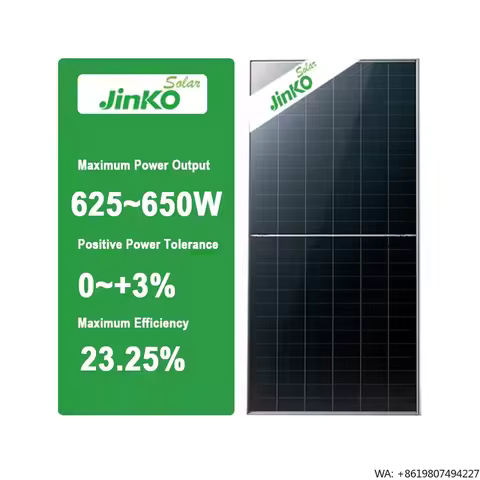 Jinko Solar Panel Tiger Neo N-Type JKM625-650N-78HL4-BDV Bifacial Solar Panels 630W 635W 640W 645W