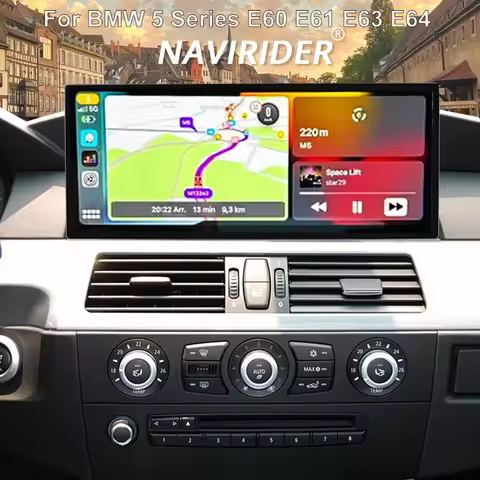 15.8" Touch Screen For BMW 5 Series E60 E61 E63 E64 CCC System Android 15 Car Radio Carplay Multimed