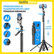 SELFIESHOW C17 AI Face Tracking Stable Quadrapod Seimbang Stabil Penembakan Quadrapod Selfie Stick