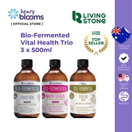 Henry Blooms Bio-Fermented Vital Health Trio 3 x 500ml