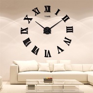 Acrylic Mirror Surfaces Sticker Clocks Elegant Fashion Wall Clock For Bedroom