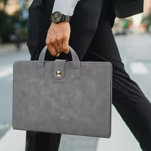 Portable Laptop Bag for MacBook Air 13.6 M4 M3 Soft Handle Laptop Briefcase for MacBook Air 13 Pro 1
