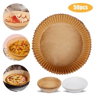 50Pcs 20CM Air Fryer Disposable Paper /For Air Fryer Cheesecake Parchment Wood Pulp Steamer Baking Paper