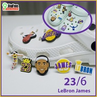 Jibbit Cartoon NBA James Shoe Button for Croc DIY Basketball Star Shoes Buckle