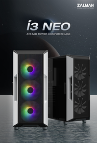 เคสคอมพิวเตอร์ ZALMAN i3 NEO TG ATX Mid Tower Computer Case Pre Installed RGB Fan