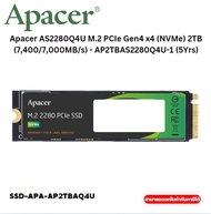 Apacer AS2280Q4U M.2 PCIe Gen4 x4 (NVMe) 2TB (7,400/7,000MB/s) - AP2TBAS2280Q4U-1 (5Yrs)