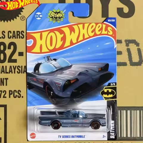2025E Original Hot Wheels Car Classic TV Serious Batmobile Batman 1/64 Diecast Voiture Alloy Model C