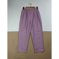 R-ISM cotton Pants Mixed With Purple Poly High Waist New Condition Size 27-28 Hips 40 Length 35 Inch