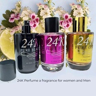 HOT ITEM 24K PURE BLACK,PINK,GOLD PERFUME ORIGINAL 100ML Plus 9pm Afan