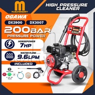 M.Machinery OGAWA High Pressure Cleaner 7HP DX2900 200 Bar , DX3007  210 Bar Water flow 12LPM Heavy 