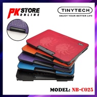 TINYTECH NB-C025 NOTEBOOK/LAPTOP COOLER PAD 14MM BIG DUAL FAN 1400RPM, 12"~17" INCH NOTEBOOKS WITH ADJUSTABLE HEIGHTS