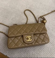 Chanel mini flap bag 金球
