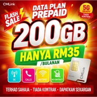 CMLINK SIMKAD 5G 200GB RM35 | DUA NOMBOR +60 +86 | UNLIMITED CALL | TIADA KONTRAK | SIM CARD MALAYSI