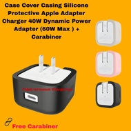 Case Cover Casing Silicone Protective Apple Adapter Charger 40W Dynamic Power Adapter (60W Max) + Ca