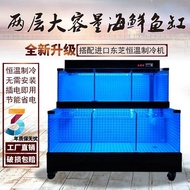 [ST]💘Seafood Fish Tank Two-Story Hotel Restaurant Supermarket Shellfish Pool Seafood Pool Commercial Glass Fish Tank 2CG