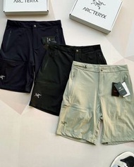外國優惠預訂 3色選 Arcteryx 始祖鳥刺繡logo 戶外機能 拉鍊口袋 短褲