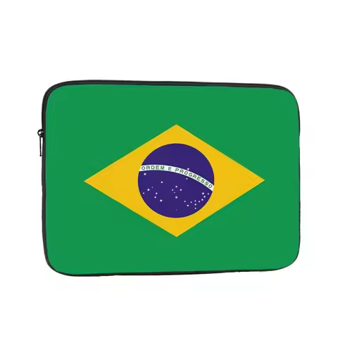 Brazil Flag Computer Ipad Laptop Cover Case Laptop Sleeve Bag Portable Cover Fundas Pouch