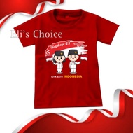 Kaos Distro Anak Motif 17An Agustus / Baju Anak Kemerdekaan Garuda