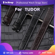 Apply To 19mm/20mm/21mm/22mm/23mm Genuine Crocodile Leather Replacement Watch Strap For TUDOR Royal/
