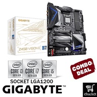 GIGABYTE Z490 VISION D INTEL Z490 LGA1200 MOTHERBOARD + INTEL 10TH GEN CPU COMBO PROMO