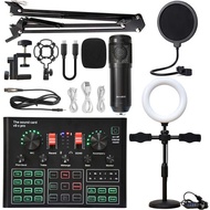 Bagong V9XPro BM800 Sound Card Studio Music Set Mixer Noise Reduction Portable Microphone Voice Liv