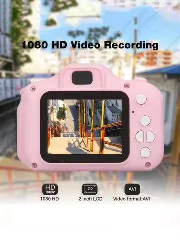 1080P Digital Camera with 2inch Screens and Rechargeable Battery, Supports 32Gb Tf Card; a Must-Have