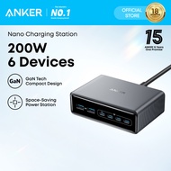 Anker Prime Charger, 200W 6-Port GaN Charging Station, USB-C PD Fast Charging Desktop Charger