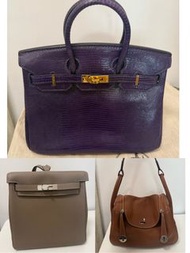 Hermes Birkin 25 Lindy 30 Kelly ado