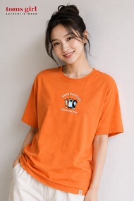 Toms Girl Womens Shortsleeve Slogan Printed T-shirt Regular Cut 100% Fully Cotton G62-1505