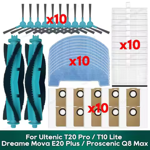 Compatible for Ultenic T20 Pro / T10 Lite, Dreame Mova E20 Plus / Proscenic Q8 Max / Imou RV1L PRO A