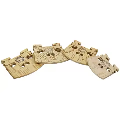 Maple Wood Violin Bridge 4/4-3/4-1/2-1/4-1/8 Size Replacement Fiddle Maple Wood Bridge Professional 