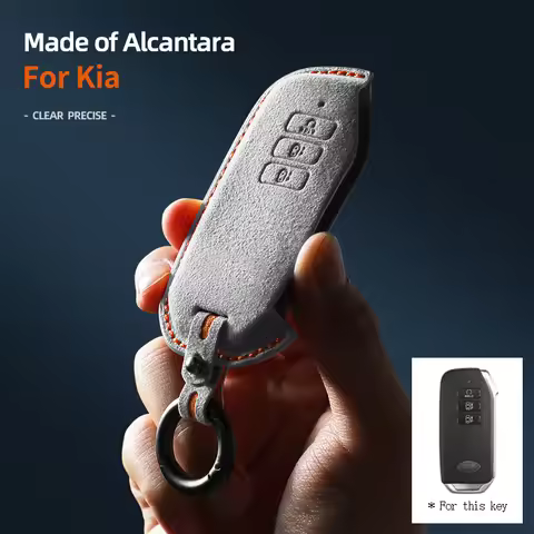 Alcantara High-quality Car Remote Key Case Cover Shell For Kia 2023 Niro Hybrid 2022 Sportage 2021 K