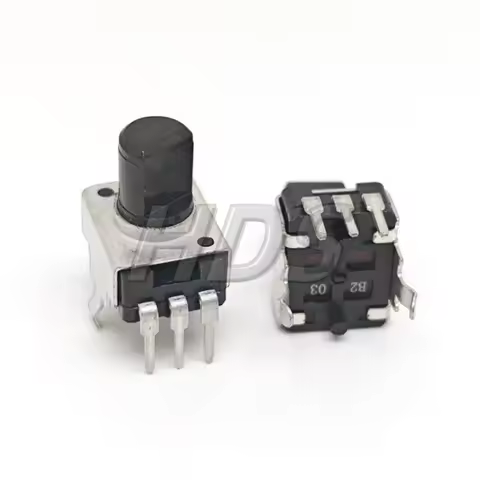 10PCS RV09 Vertical 7.5mm D Shaft B5K B10K B20K B50K B100K 0932 3Pin Seal Potentiometer Adjustable R