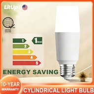 LitUp E27 Cylindrical Light Bulb Light Bulb Ceiling Light Energy-Saving Lamp Room Kitchen Light E27 